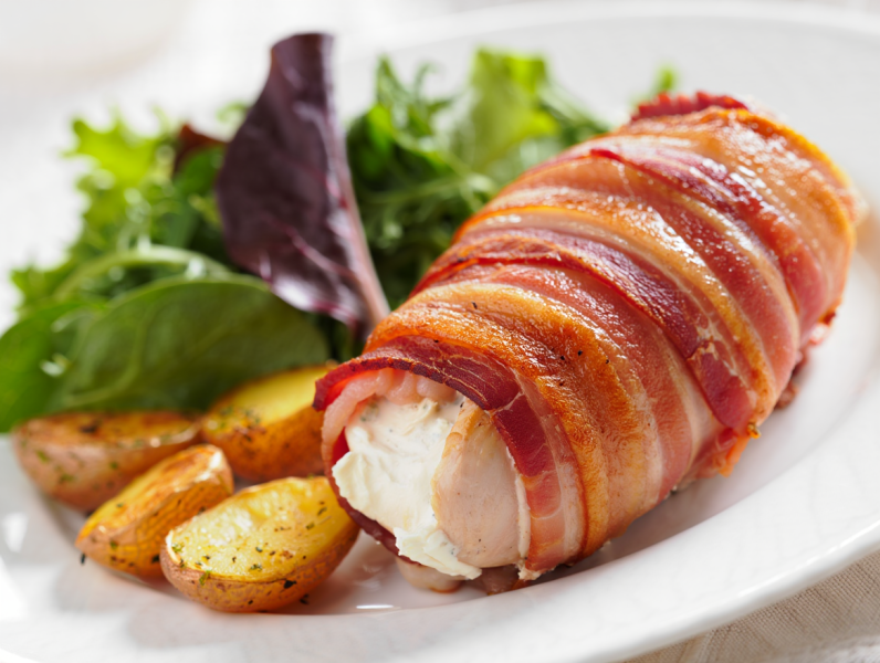 Air Fryer Cheesy Chicken with Bacon - British Main