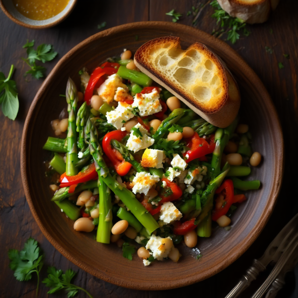 Baked Feta & Bean Salad - Mediterranean Salad