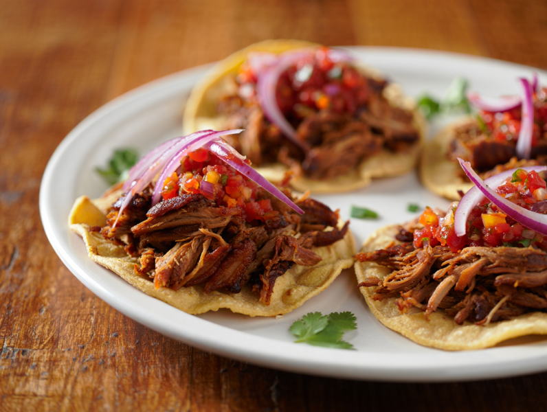 Cochinita Pibil Tostadas - Mexican Chicken and Meat