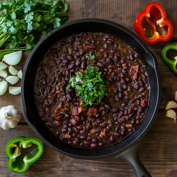 Herby Black Beans - Caribbean Side dishes