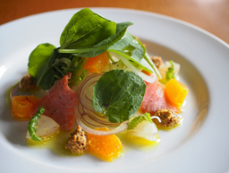 Onion, Trout and Sorrel Salad