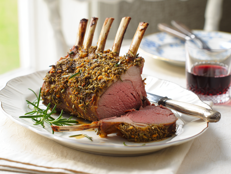 Roast rack of lamb with rosemary - British Main Course