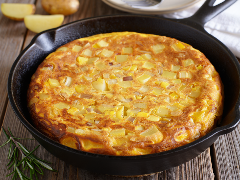 Spanish Potato Omelette - Spanish Side Dish